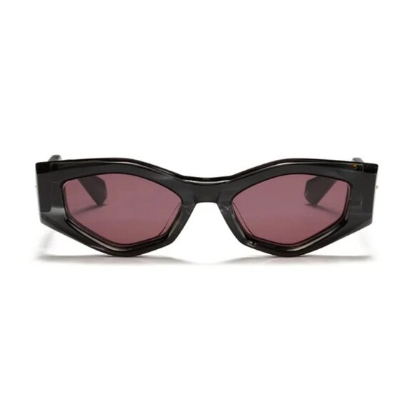 NEW VALENTINO SUNGLASSES BLACK BORDEAUX WOMEN EYEWEAR VALENTINO V-TRE VLS-101A